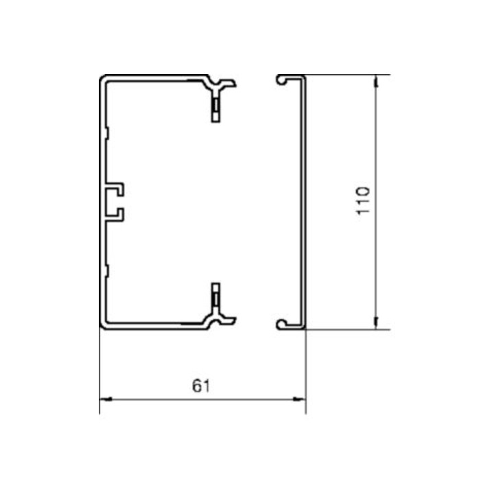 Tehalit Goulotte de câblage FB 60x110mm vw FB6011009016