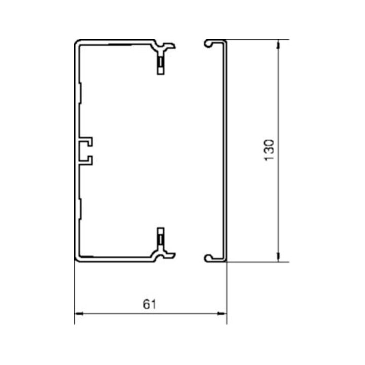Tehalit Goulotte de câblage FB 60x130mm vw FB6013009016
