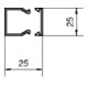 Tehalit Goulotte de câblage LF 25x25mm vw LF2502509016