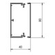 Tehalit Goulotte de câblage LF 40x90mm vw LF4009009016