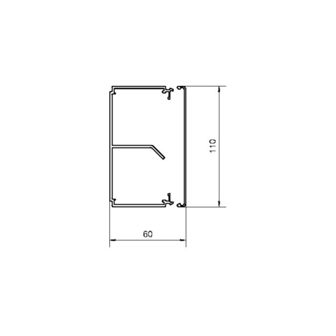 Tehalit Goulotte de câblage LF 60111 gris clair