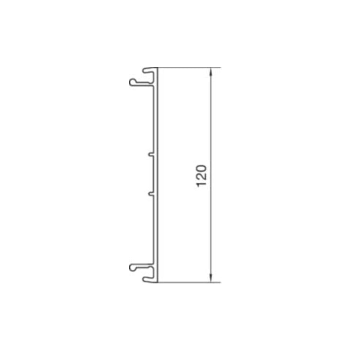 Tehalit Goulotte de parapet OT PVC, I170 BR 701702 rws