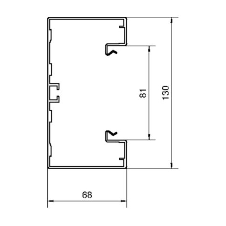 Tehalit Goulotte de parapet UT alu, natureloxé BRA 651301 ELN