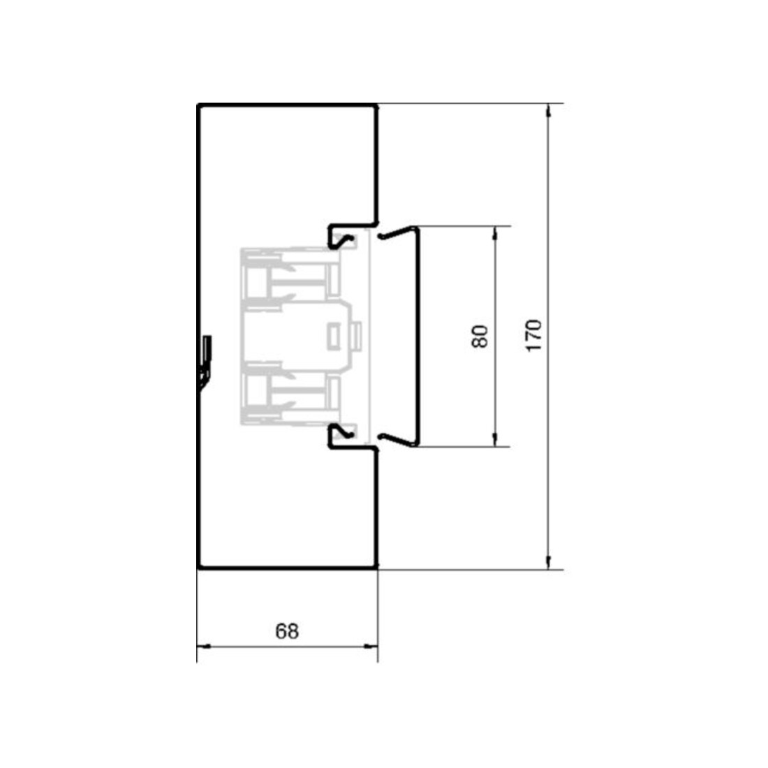 Tehalit Goulotte de plinthe UT BRS 651701 verz