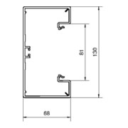 Tehalit Goulotte de plinthe-UT hfr 65x130 vws BRH65130/1-3