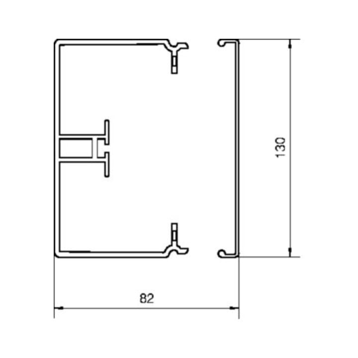 Tehalit Goulotte d'installation FB 80130 lgr