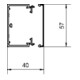 Tehalit Leitungsführungskanal B60xH40mm LF 400600 lgr