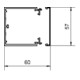 Tehalit Leitungsführungskanal B60xH60mm LF 600600 lgr