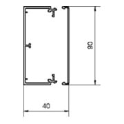Tehalit Leitungsführungskanal LF 40x90mm vw LF4009009016-3