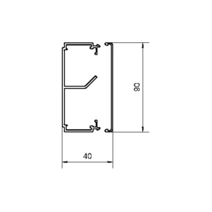 Tehalit Leitungsführungskanal LF 40x90mm vw LF4009109016