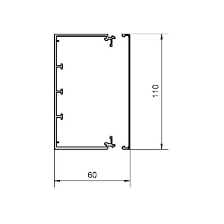 Tehalit Leitungsführungskanal LF 60x110mm vw LF6011009016