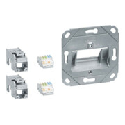 Tehalit Module de connexion 2x RJ45 Cat.6a GMKSRJ45C6A2-1