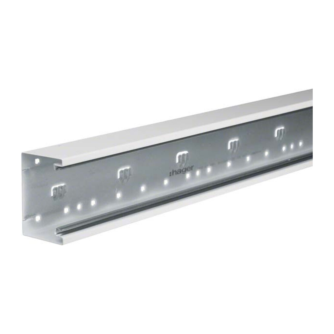 Tehalit Partie inférieure de goulotte de parapet 68×100 mm acier BRS651001 vws