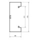 Tehalit Partie inférieure de goulotte de parapet 68x170mm acier BRS651701B vws