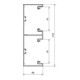Tehalit Partie inférieure de goulotte de parapet pour BR 68×210mm vw BR652101D9016
