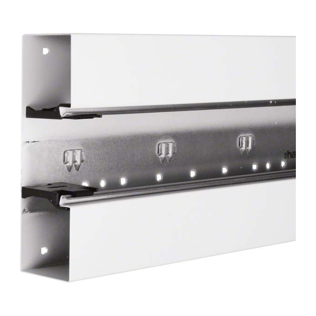 Tehalit Partie inférieure de goulotte de plinthe 68x210mm acier BRS652101 vws