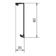 Tehalit Partie supérieure de goulotte plinthe pour SL 20x80mm vw SL20080219016