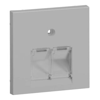 Tehalit Plaque centrale UAE 2 voies laquée alu GZUAE2ALAN