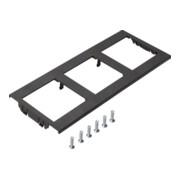 Tehalit Plaque de recouvrement triple pour support d’appareil GTMBV04T3-1