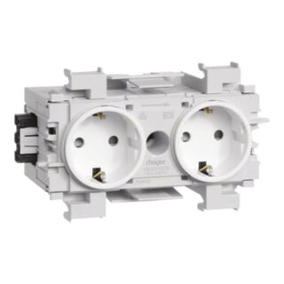 Tehalit Prise double avec connexion/serrage Wago GS2001 vws