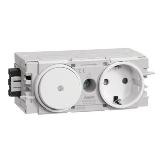 Tehalit Prise + interrupteur profil C, vws GS11009016