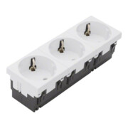 Tehalit Prise Schuko Mosaik triple 45x135 ESR333 blanc-1
