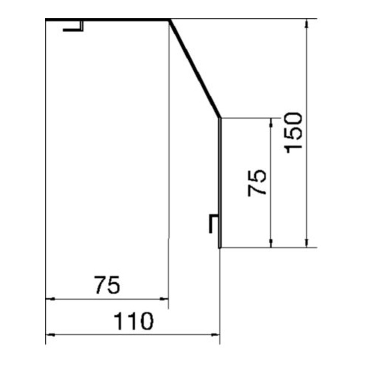 Tehalit Profil de recouvrement RK 150 L
