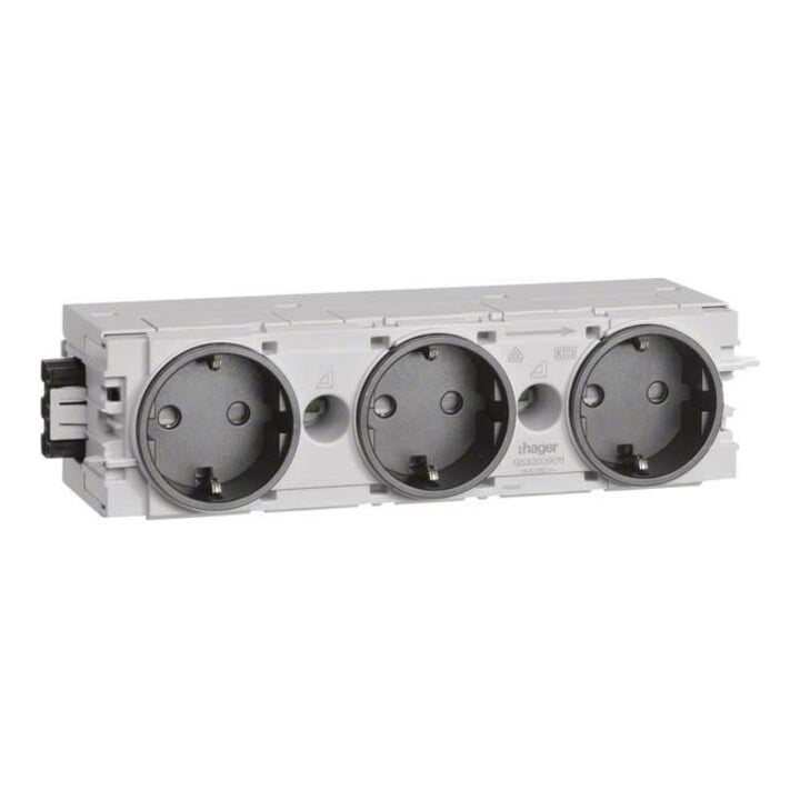 Tehalit Steckdose 3-fach gs C-Profil GS3000 gsw