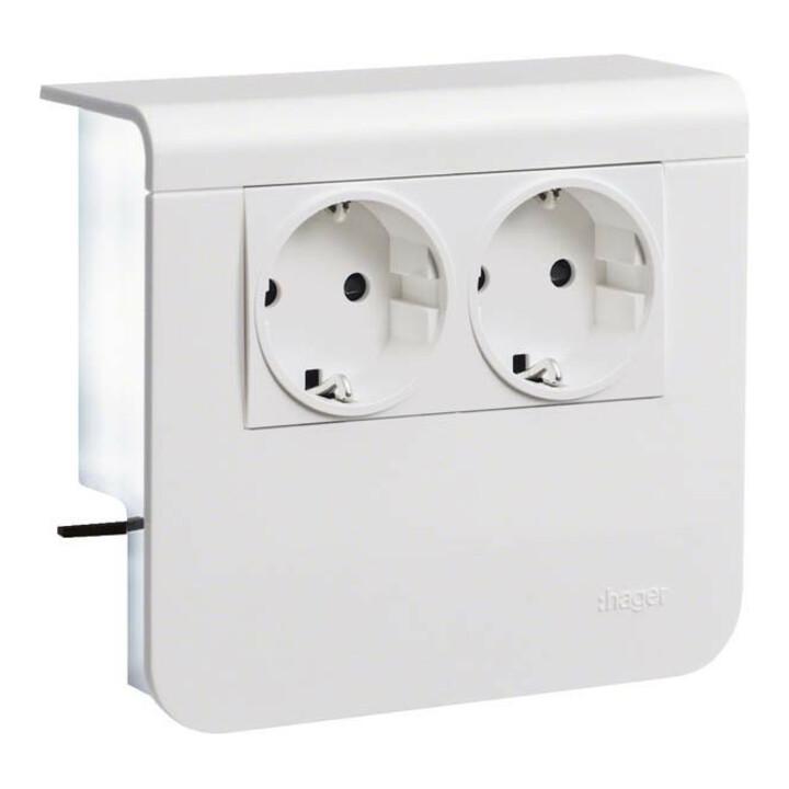 Tehalit Support d’appareils Std 2 fois pré-câblé SL200559009016