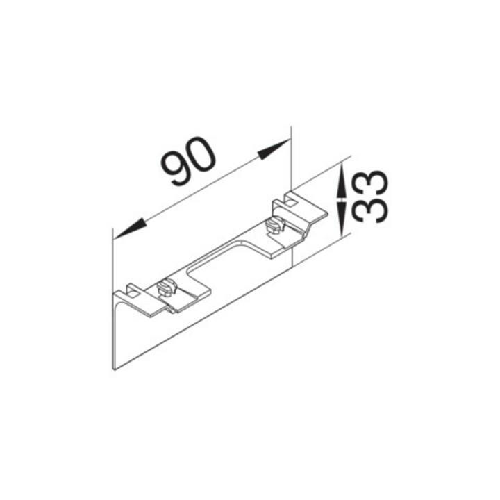 Tehalit Tablier support d’appareils 20x80mm blanc trafic SL20080AC vws
