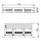 Telegärtner 19" ISDN-Panel 25-Port 1HE, RAL7035 MPPISDN 25-H kurz-2