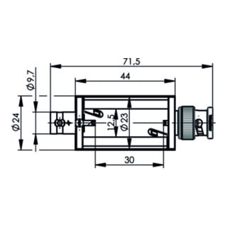 Telegärtner Adapterbox BNC-BNC (M-F) 50 Ohm