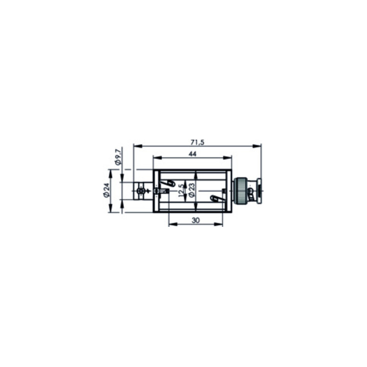 Telegärtner Adapterbox BNC-BNC (M-F) 50 Ohm