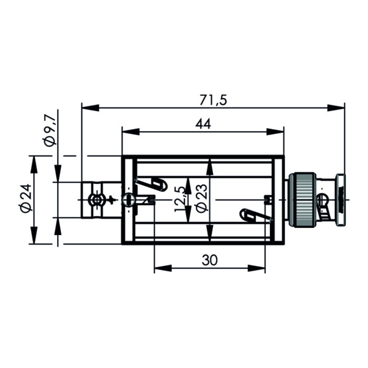 Telegärtner Adapterbox BNC-BNC (M-F) 50 Ohm
