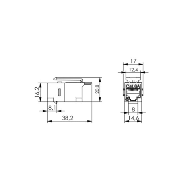 Telegärtner AMJ Kupplung K Cat.6 RJ45 (f-f) 100023165