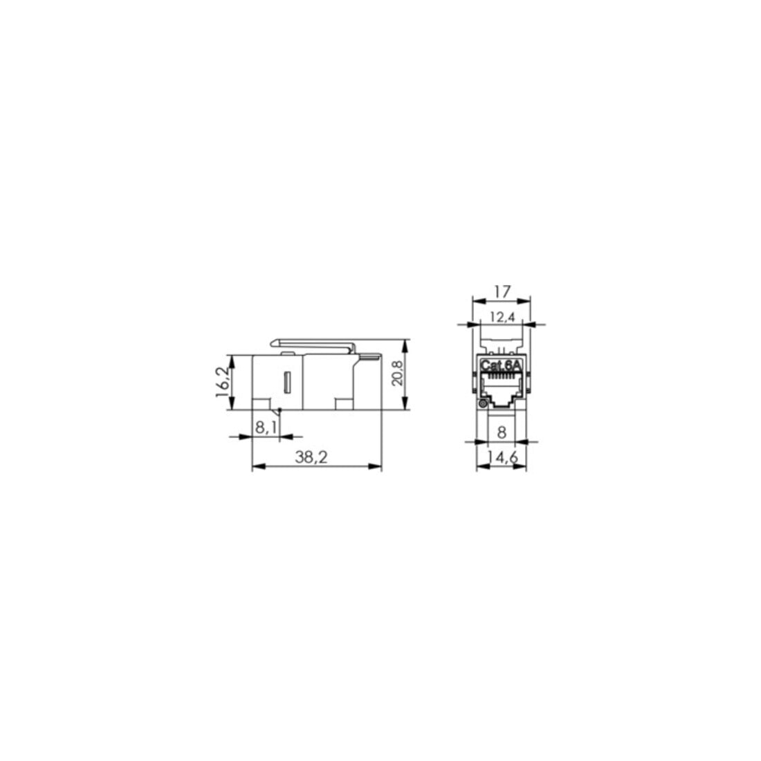 Telegärtner AMJ Kupplung K Cat.6 RJ45 (f-f) 100023165