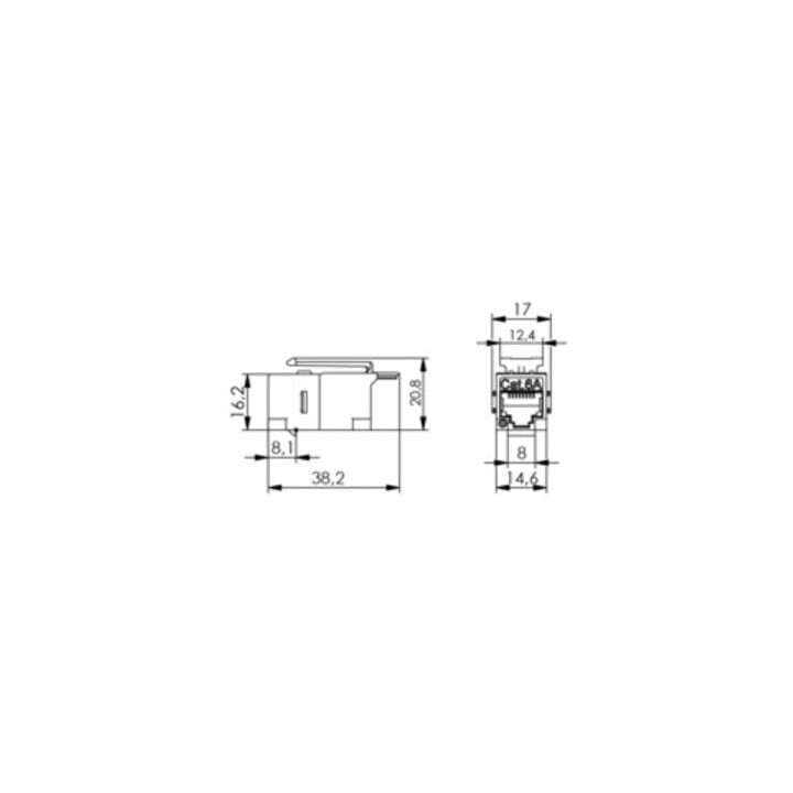 Telegärtner AMJ Kupplung K Cat.6 RJ45 (f-f) 100023165