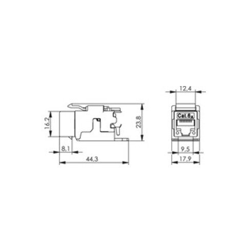 Telegärtner AMJ Modul Cat.6A (Komp. ISO) T568A 100023225
