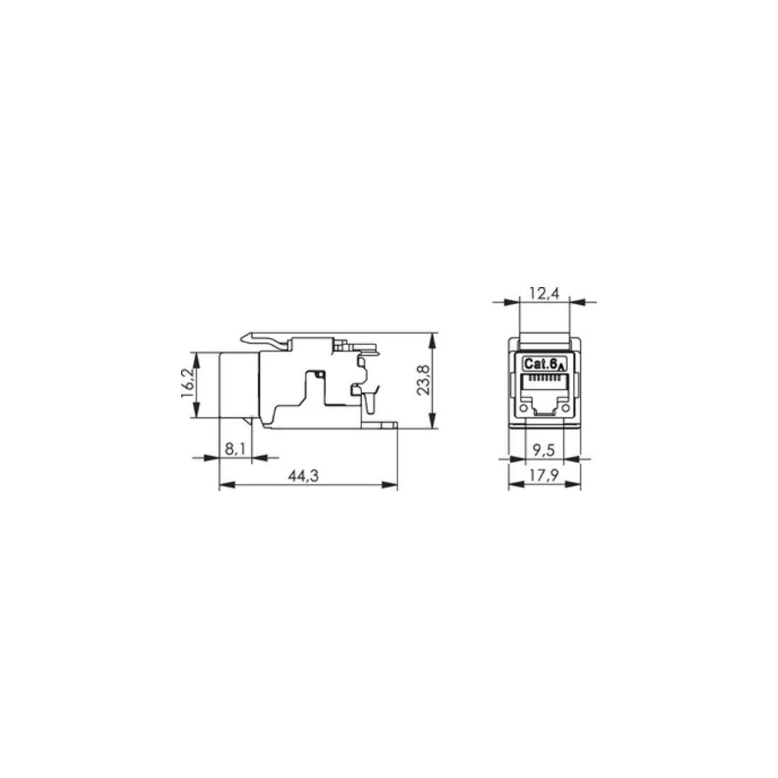 Telegärtner AMJ Modul Cat.6A (Komp. ISO) T568A 100023225