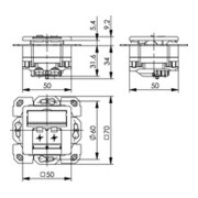 Telegärtner Anschlussdose aws AMJ45 8/8Cat5e/UP50 100022940-4