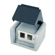 Telegärtner AP-Gehäu. IP44,75x86x58,gr für 2xAMJ-Modul 100021370