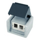 Telegärtner AP-Gehäu. IP44,75x86x58,gr für 2xAMJ-Modul 100021370-2
