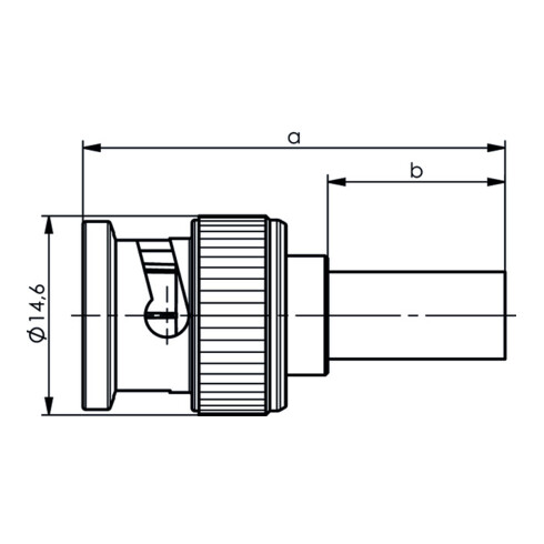 Telegärtner BNC-Kabelstecker cr/cr RG58 100027453