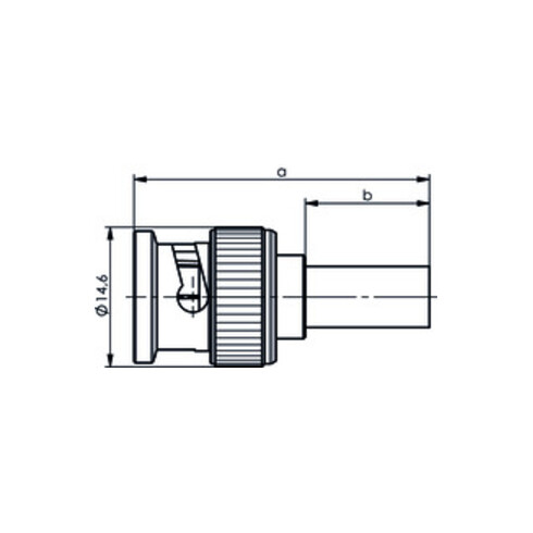 Telegärtner BNC-Kabelstecker cr/cr RG58 100027453