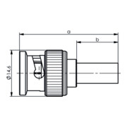 Telegärtner BNC-Kabelstecker Cri. G41 0.6/2.8-4.7 100023459-4