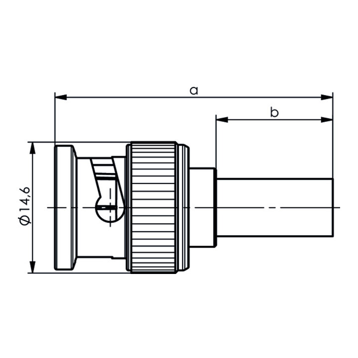 Telegärtner BNC-Kabelstecker Crimp G2 (RG-59 B/U) 100027490