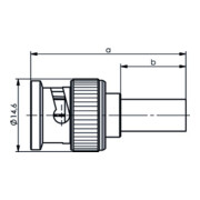 Telegärtner BNC-Kabelstecker Crimp RG 62 A/U 100027487-5