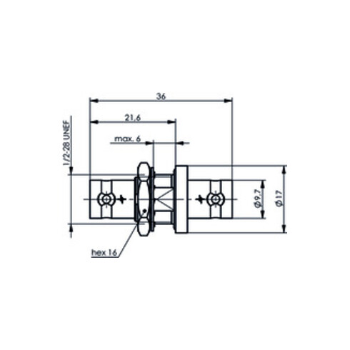 Telegärtner BNC Kupplung (F-F) HDTV 75 Ohm 100023604