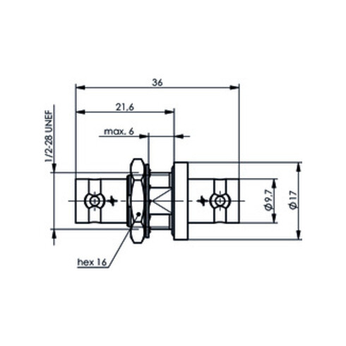 Telegärtner BNC Kupplung (F-F) HDTV 75 Ohm 100023604