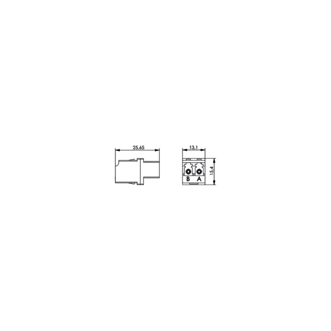 Telegärtner Durchführungskupplung LC-Duplex MM 100007145